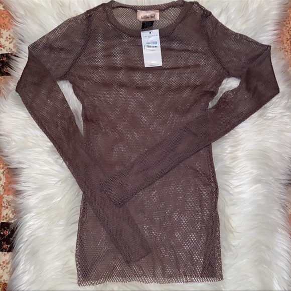 New! Willow & Root Fishnet Mesh Top - Picture 1 of 2
